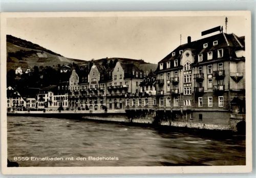 5408 Ennetbaden 1928 Foto AK Badehotels , Hotel Jura AK