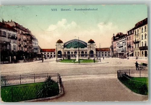 Basel Bahnhof Schweiz 1908