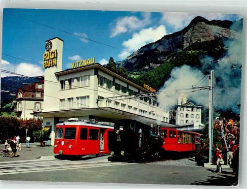 6354 Vitznau 1986 Foto AK Eisenbahn Rigi-Bahn
