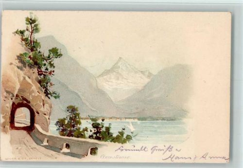 1901 Lithographie Verlag Vouga & Cie - Axenstraße