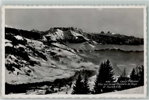 1807 Blonay Gebrauchsspuren Lally Rochers de Naye Tours d Ai Winter