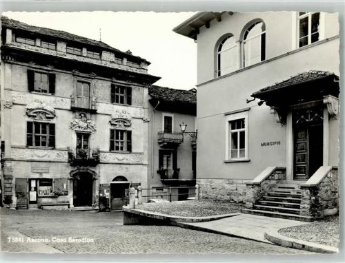 6612 Ascona Foto AK Rathaus Casa Serodina