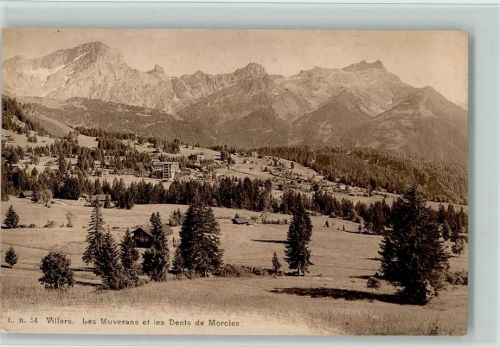 1884 Villars-sur-Ollon - Les Muverans et les Dents de Morcles