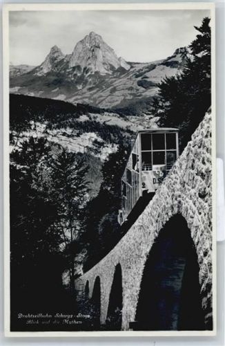 6430 Schwyz - Drahtseilbahn, Mythen, Brücke
