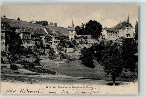 1510 Moudon 1907 - Derriere le Bourg