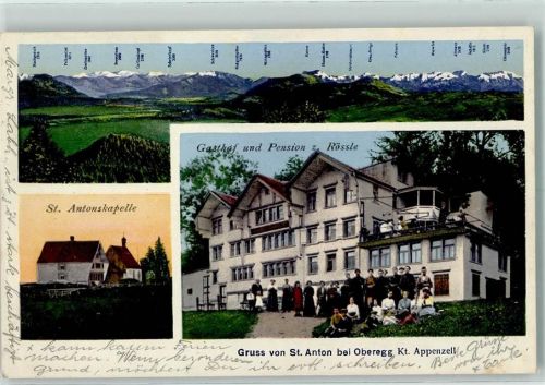St Anton Oberegg - St. Antonskapelle Gasthof Pension z. Rössle