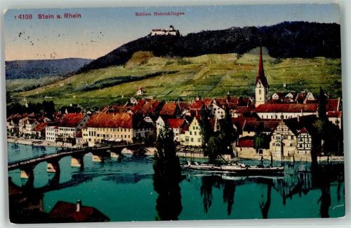 8260 Stein am Rhein - Schloss Hohenklingen Frachtschiff