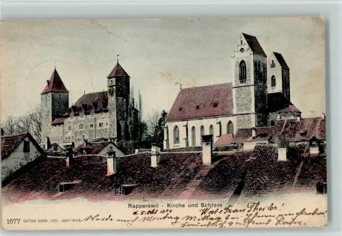 8640 Rapperswil SG - 1904 Kirche und Schloss