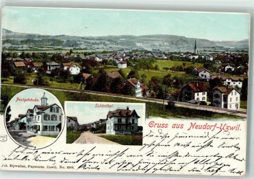 9240 Uzwil 1901 - Postgebäude Schönthal