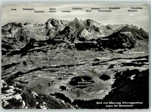 9658 Wildhaus - Vogelschau vom Käserrugg