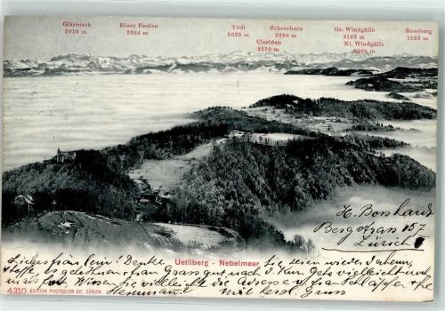 8143 Uetliberg 1905 - Nebelmeer