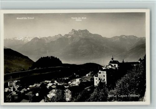 1854 Leysin - Massif du Trient Dents du Midi