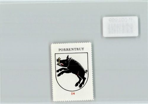 2900 Porrentruy Pruntrut - Vignette Wappen Kaffee Hag ca 1920-1940