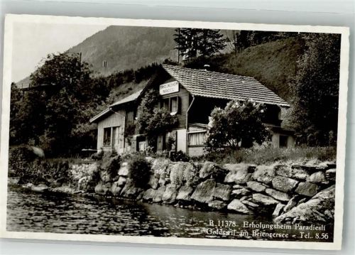 3805 Goldswil b. Interlaken 1953 Foto AK Pension Erholungsheim Paradiesli