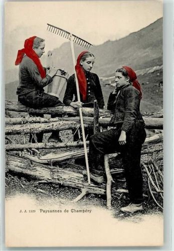 1874 Champéry - Bäuerinnen