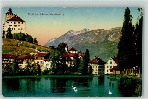 9470 Buchs SG - Schloss Werdenberg Schwäne