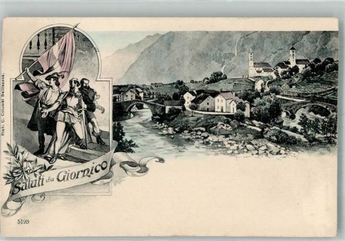 6745 Giornico Foto AK Saluti da Giordnico