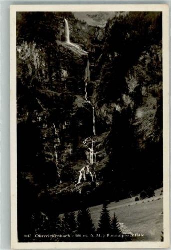 6387 Oberrickenbach 1932 Foto AK Wasserfall