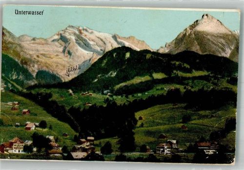 9657 Unterwasser 1907 Foto AK