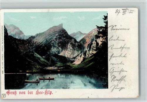 Seealpsee 1900 - Seealpsee Ruderboote