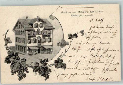 9055 Bühler 1902 - Gasthaus Metzgerei Zum Ochsen