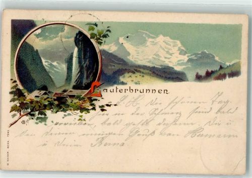 3822 Lauterbrunnen 1902 Gebrauchsspuren