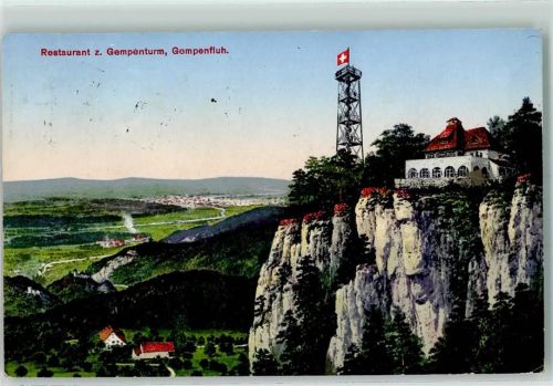 Gempenfluh 1933 - Restaurant zum Gempenturm Wappen