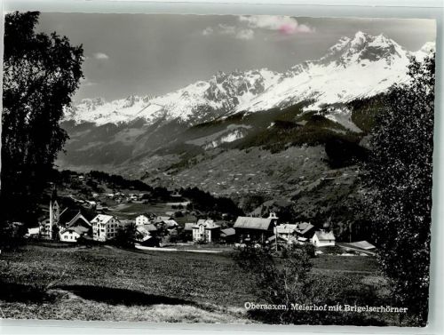 7134 Obersaxen Meierhof Foto AK Brigelserhörner