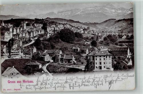 9100 Herisau 1909 Foto AK