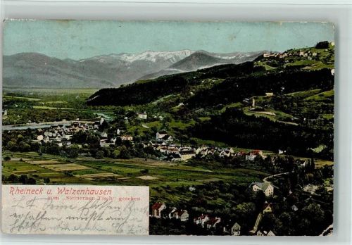 9424 Rheineck 1906 - und Walzenhausen vom Steinernen Tisch gesehen