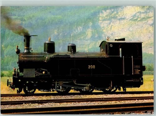 3855 Brienz BE 1913 - Dampflokomotive G 3/4 208 ex SBB Brünig Meterspur Bj. SLM2403 Dienstgewicht 34 t Vmax. 60 km/h Ballenberg Dampf Bahn