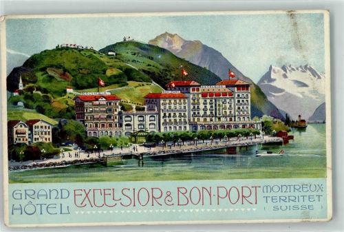 1820 Montreux 1909 - Hotel Excelsior et Bon Port