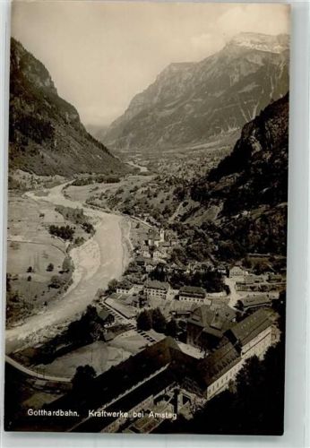 6474 Amsteg Foto AK Kraftwerk