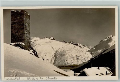 6493 Hospental - Blick gegen die Oberalp Winter