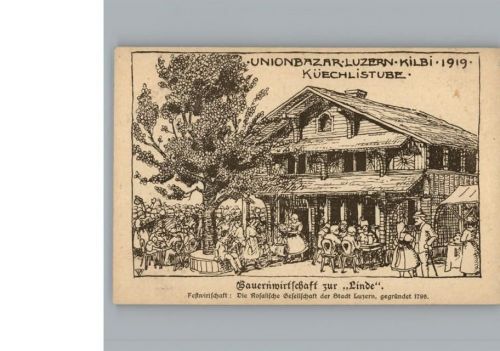 Luzern (CH) Küechlistube 1919