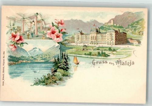 7516 Maloja Lithographie Verlag Künzli Nr 384