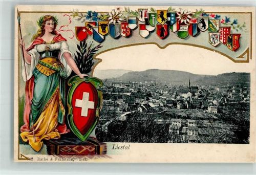 4410 Liestal Prägedruck Helvetia Wappen