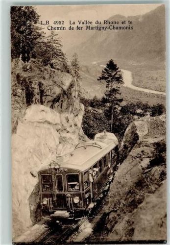 1920 Martigny - La Vallee du Rhone et te Chemin de fer Martigny - Chamonix