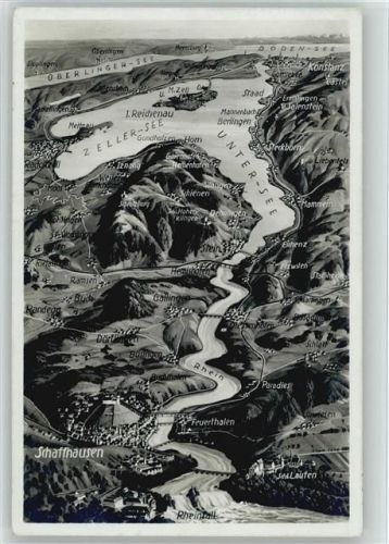 Staad 1930 - Landkarten AK Unter-See