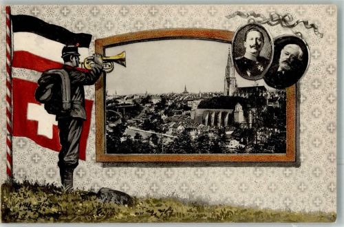 3000 Bern Berne 1912 - Kaiser Wilhelm II + Präsident Forrer