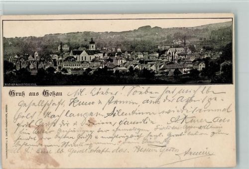 9200 Gossau SG 1900 - Panoramaansicht Kirchen