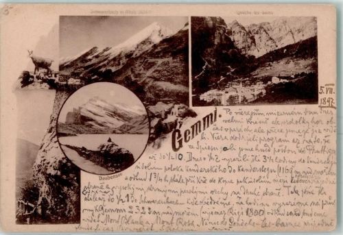 3954 Leukerbad Loèche-les-Bains 1897 Vorläufer Druck 1890 - 1895