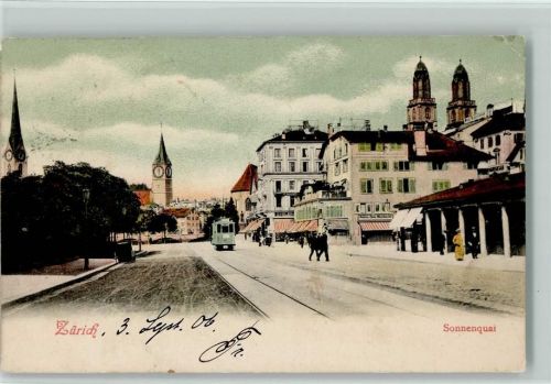 8000 Zürich 1906 - Sonnenquai Tram