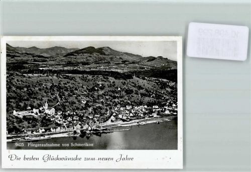 8716 Schmerikon FOTO KEINE AK Foto 10cm x 7cm Fliegeraufnahme Neujahrswunsch