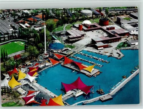 1000 Lausanne Losanna - 1964 Fliegeraufnahme Schweizerische Landesausstellung Schifflände