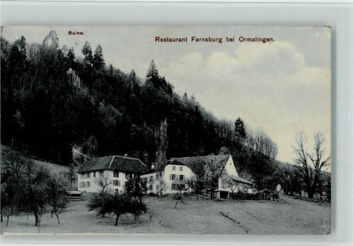 4466 Ormalingen 1919 - Restaurant Farnsburg bei Ormalingen, gute Erhaltung AK