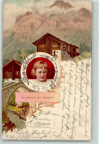 3037 Neubrück Neubrügg 1898 Lithographie