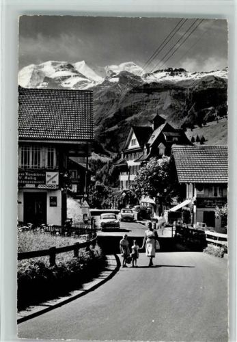 3723 Kiental - Dorfstrasse mit Blümlisalp