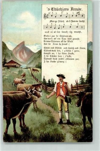 Senn mit Kühen Lied s Chüehiers Freude