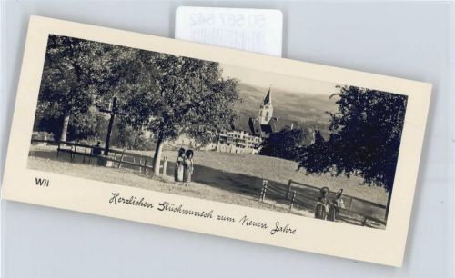 9500 Wil SG - Neujahr , Mini-AK